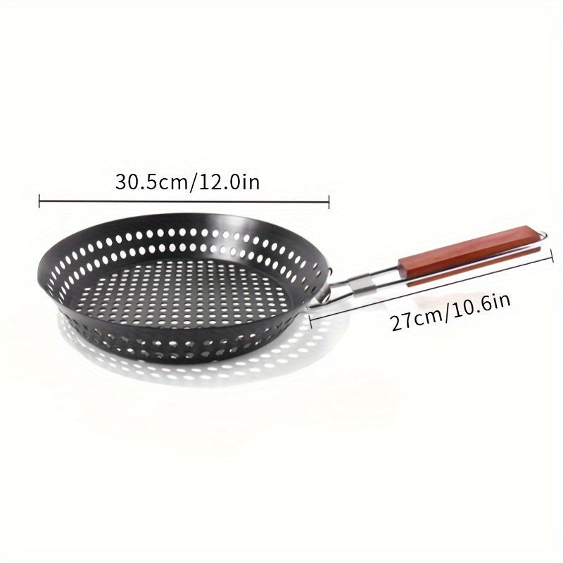 1 db rozsdamentes acél BBQ grill kosá