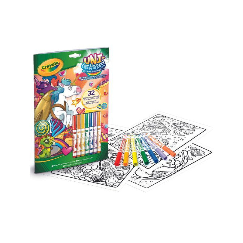 Crayola: Color & Activity állatkornis foglalkoztató 7 db filctollal