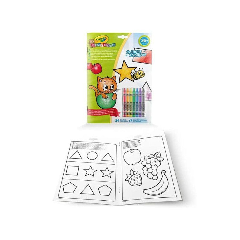 Crayola Mini Kids: Foglalkoztató 7 db zsírkrétával
