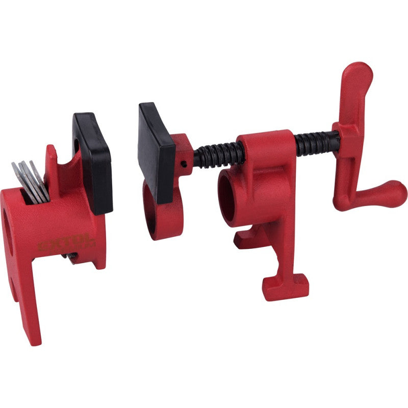 Csőtengelyes szorító (csavaros asztalos csőszorító) , 3/4", acél