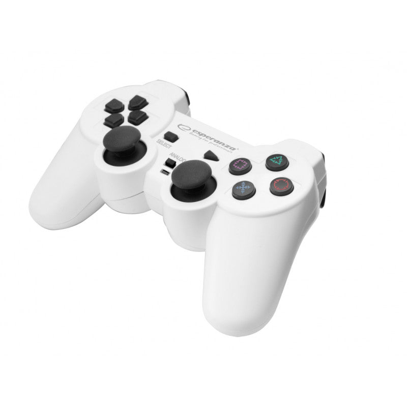 Esperanza Játékvezérlő PS2/PS3/PC USB Consair Fehér/Fekete