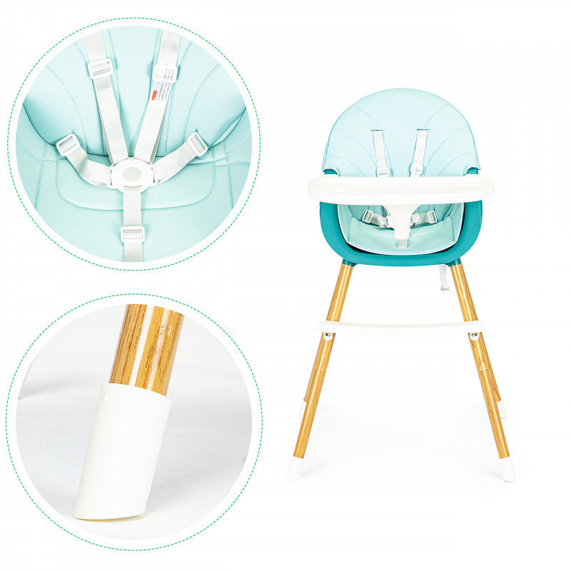 Etetőszék 2in1 ECOTOYS - kényelmes, praktikus, környezetbarát