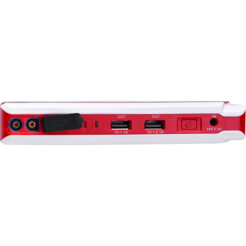EXTOL PREMIUM autós indító, benzinmotorokhoz, beépített 9000 mAh Li-polimer akkuval + power bank 5V, "bikázó", 400A
