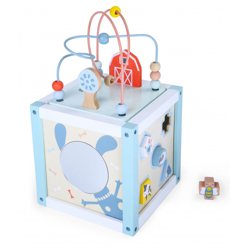 Fa tevékenység kocka szortírozó blokkokkal Ecotoys - játék, tanulás, fejlesztés, gyermek, színes, kreatív, design