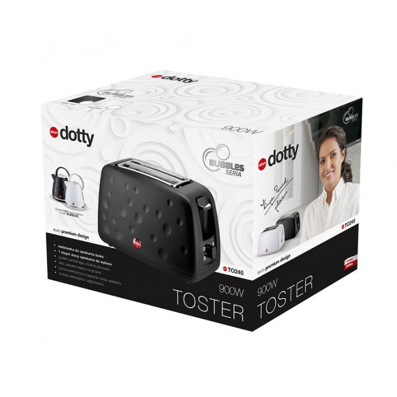 Fekete BUBBLES sorozatú TO245 DOTTY Eldom pirító