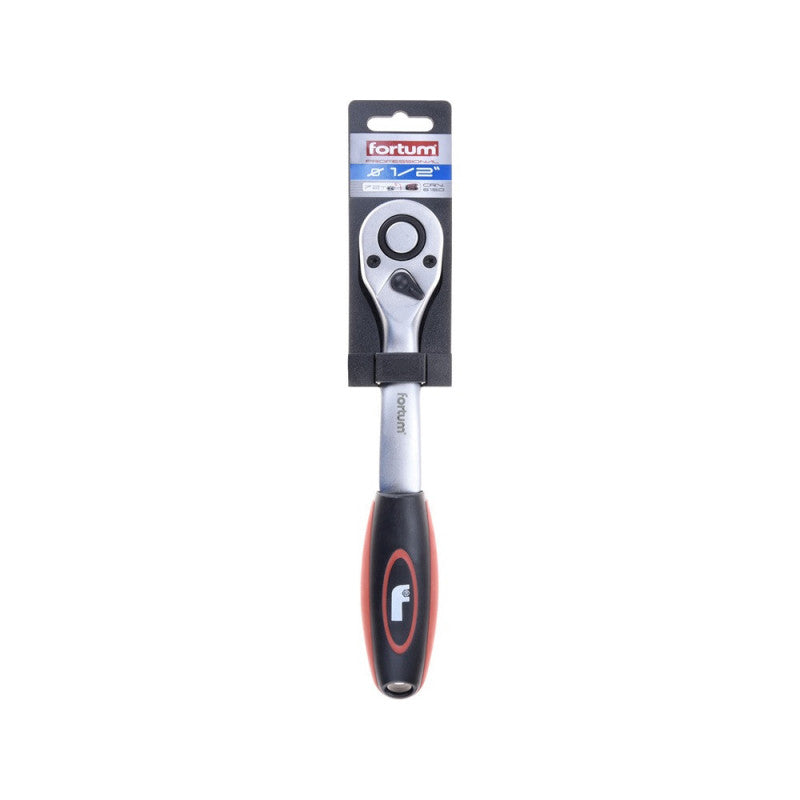 FORTUM racsnis hajtókar 72 fog, hajlított, mechanic, 61CrV5/S2; 1/2", 253mm FORTUM