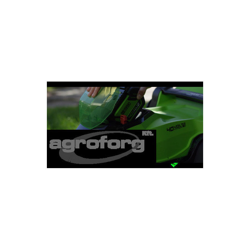 Fűnyíró fűgyűjtős, akkumulátoros Greenworks G40LM41 40 v, 41 cm, akku- és töltő nélkül