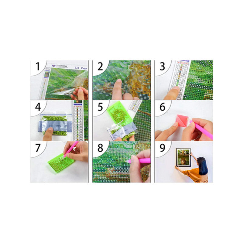 Gyémántfestés balett szett - gyémánt festmény, balett táncos, gyémánt mozaik, kreatív hobbi