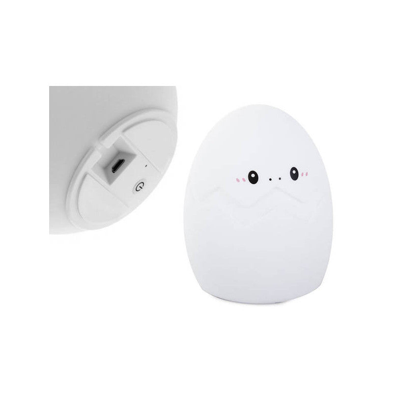 Gyerek éjjeli lámpa LED tojás RGB távirányítóval és USB csatlakozóval