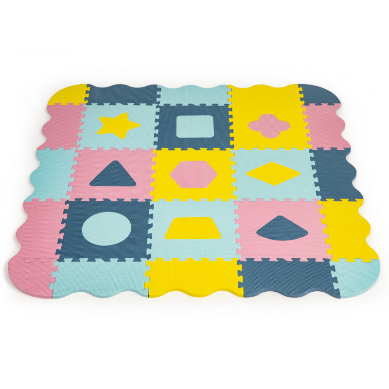 Habos szőnyeg kerítéssel, puzzle száraz medence 37 darabos Ecotoys