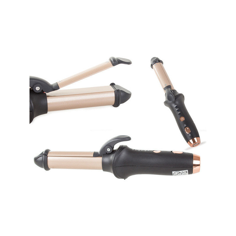 Hajvasaló hajgöndörítő hajsimító powerbank USB töltéssel