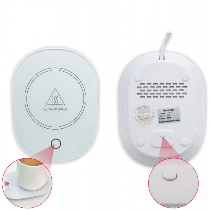 Hordozható italmelegítő ajándék bögrével