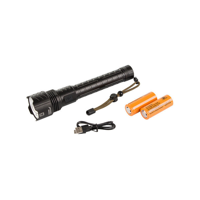 Katonai nagy teljesítményű zseblámpa Cree XHP160 LED-del