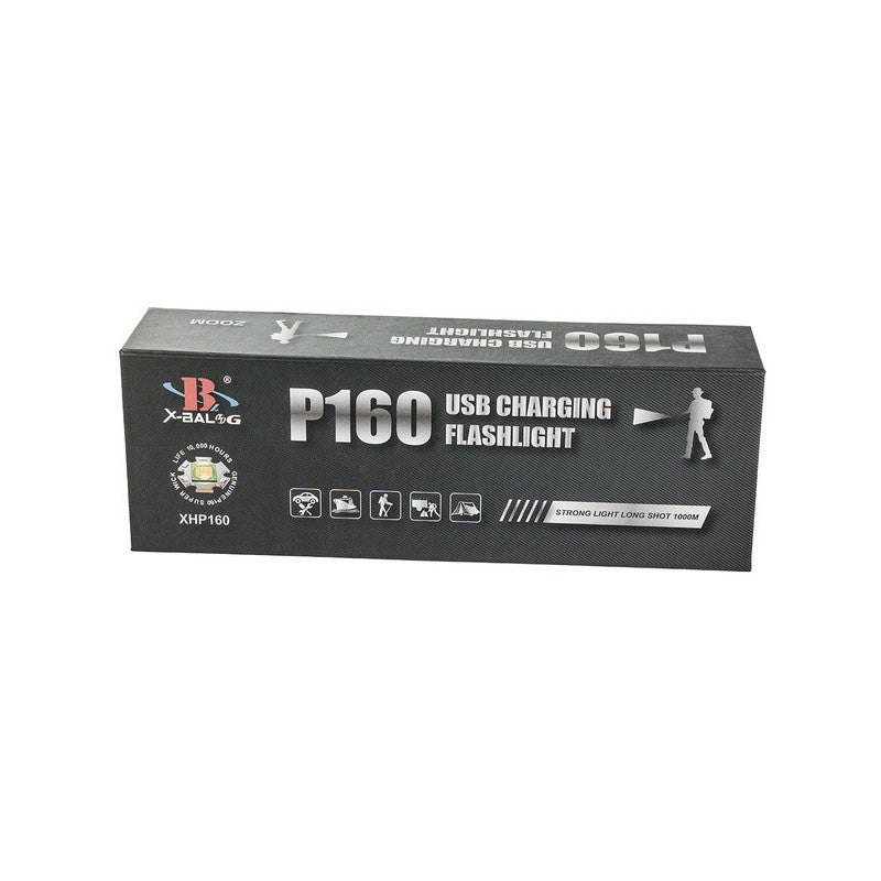 Katonai nagy teljesítményű zseblámpa Cree XHP160 LED-del