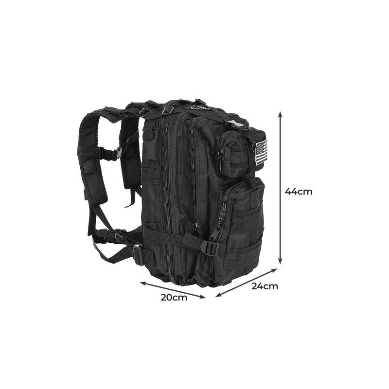 Kisméretű fekete turistahátizsák 23089