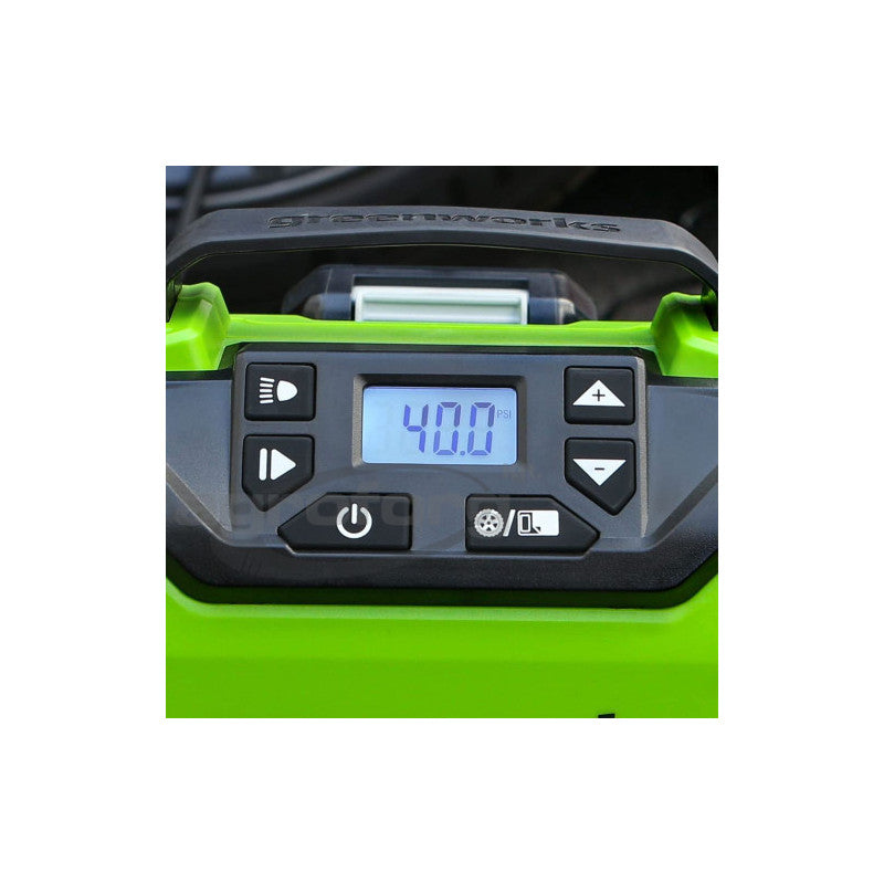 Kompresszor akkumulátoros Greenworks G24IN mini, 24 v, 11 bar, akku és töltő nélkül