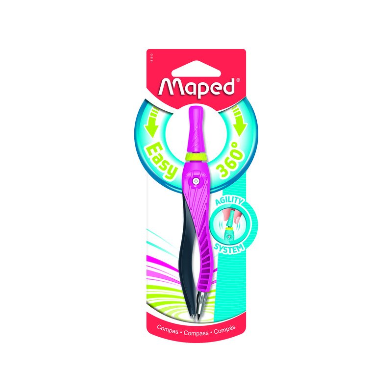 MAPED: körző - rózsaszín