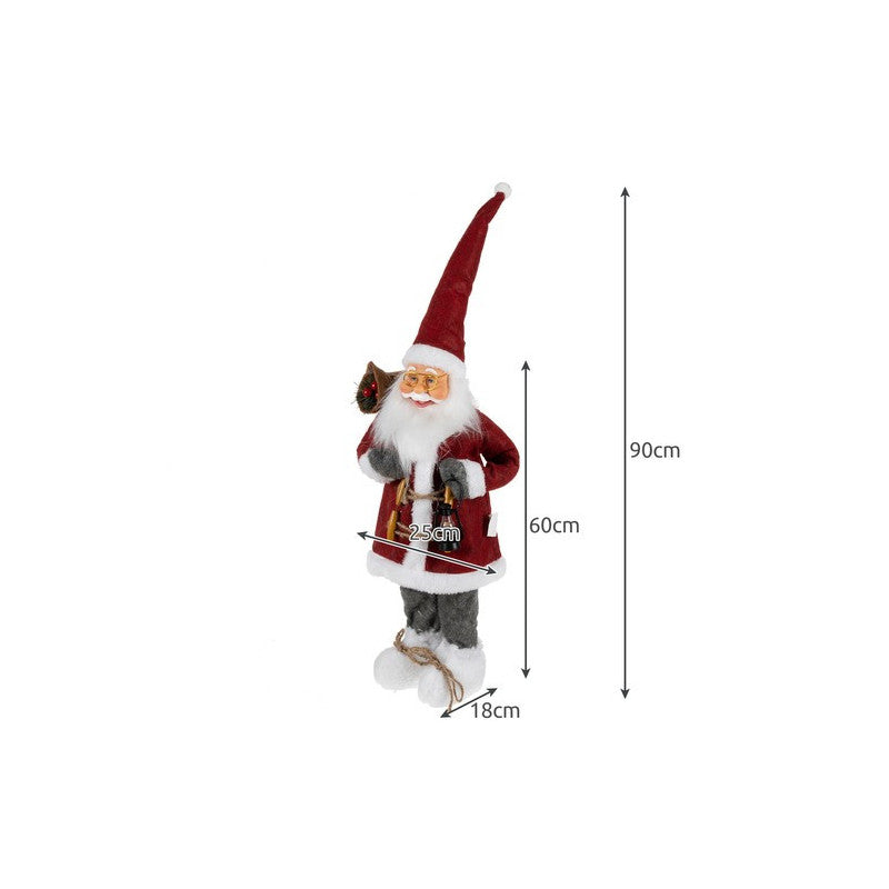 Mikulás - Karácsonyi díszfigura 60cm Ruhhy 22354