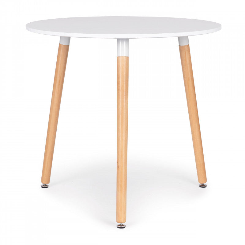 Modern fa asztal a konyhába és nappaliba, 80 cm