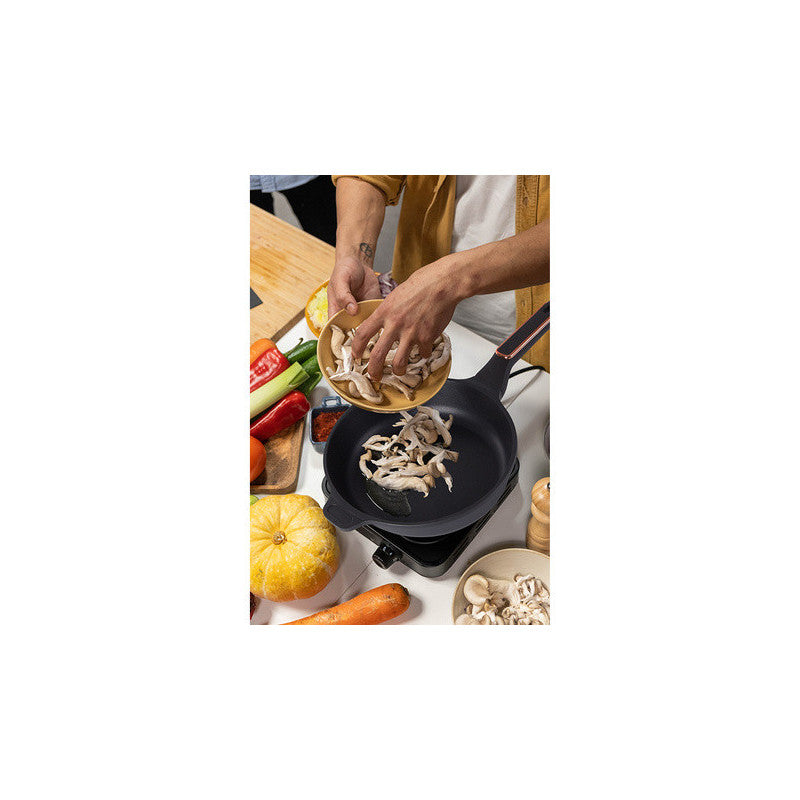 Nagy méretű tapadásmentes indukciós gáz grill serpenyő 32cm XXL