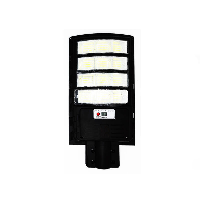 Napelemes, mozgásérzékelős, távirányítós, utcai ledlámpa, 600w teljesítménnyel, íves
