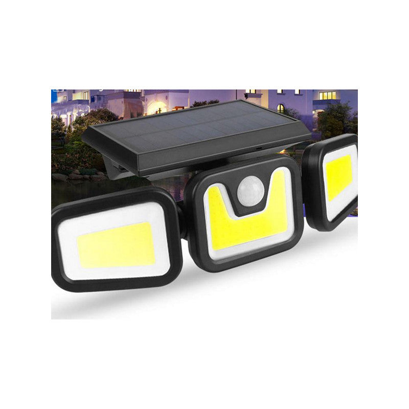 Napenergiás lámpa 100 COB LED-del és alkonyat érzékelővel