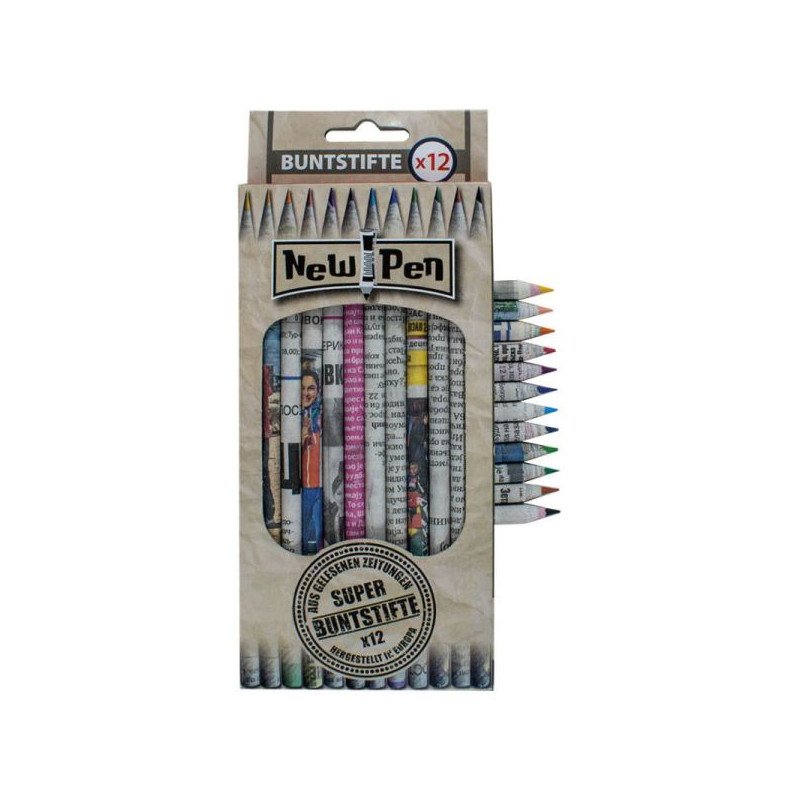 New Pen: Újrahasznosított színes ceruza készlet - 12 darab