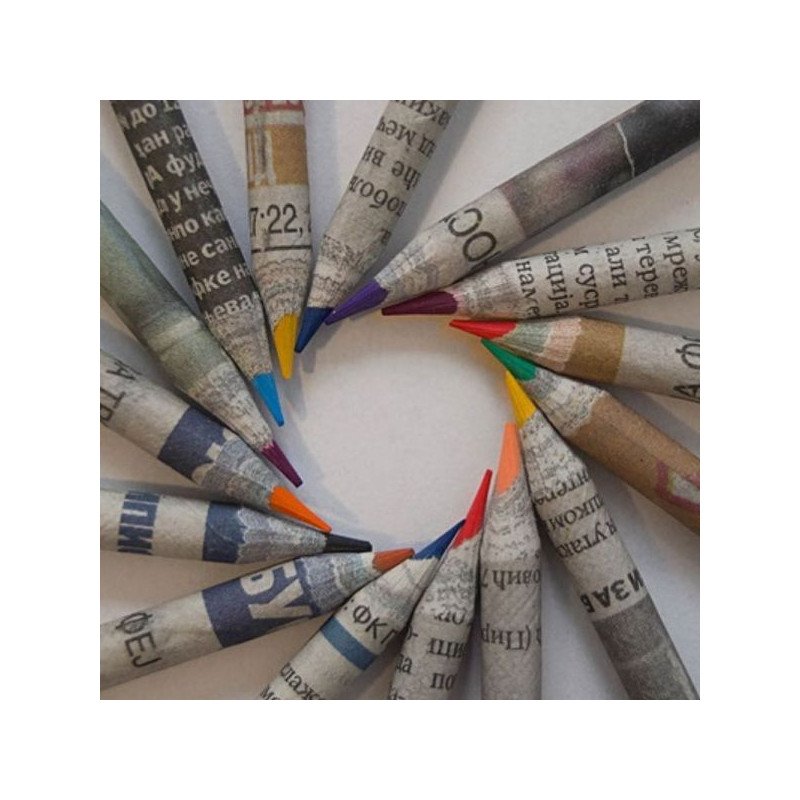 New Pen: Újrahasznosított színes ceruza készlet - 12 darab