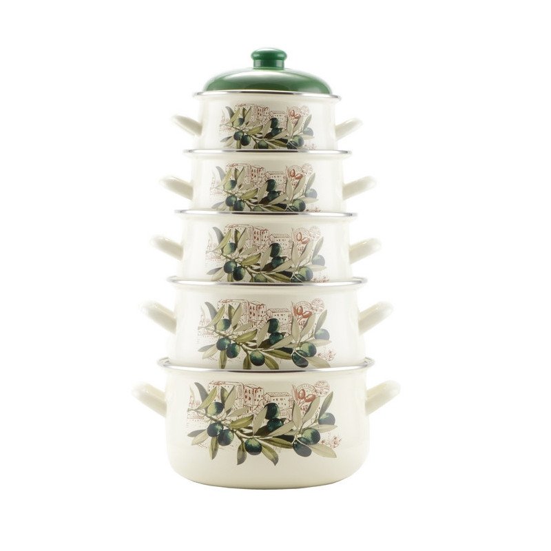 Oliva Zománcozott lábas 24 cm+fedő