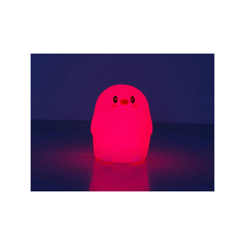 RGB távirányítós LED pingvin éjjeli lámpa gyerekeknek USB csatlakozással