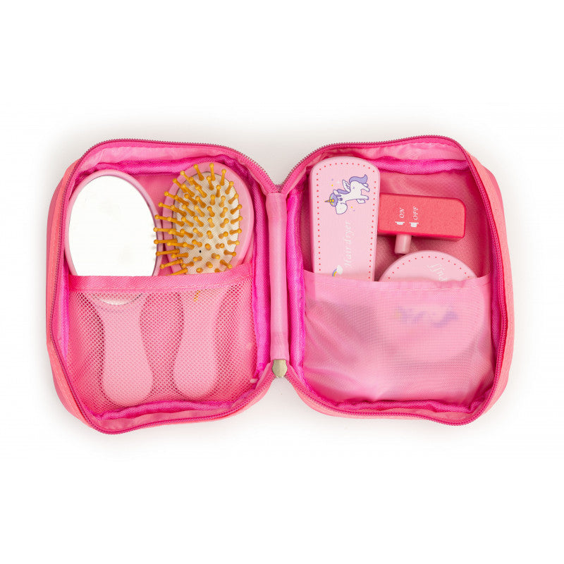 Szépség szett sminktáskával és 6 kiegészítővel - Beauty készlet sminkhez
