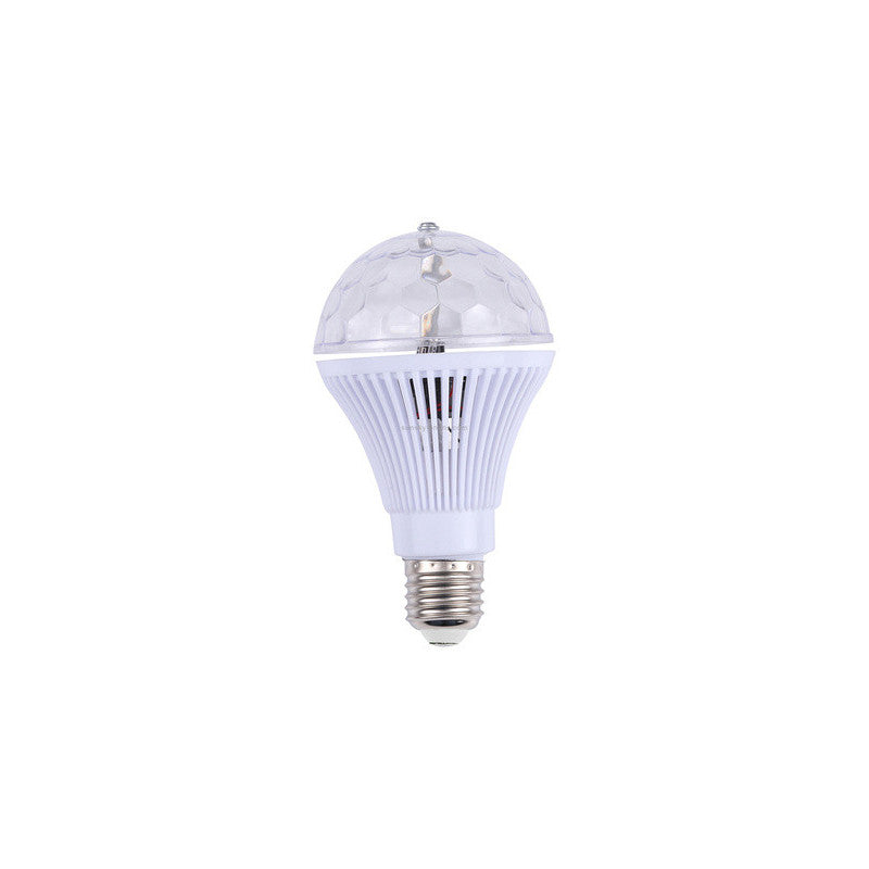Színes LED izzó forgó E27 diszkógömb