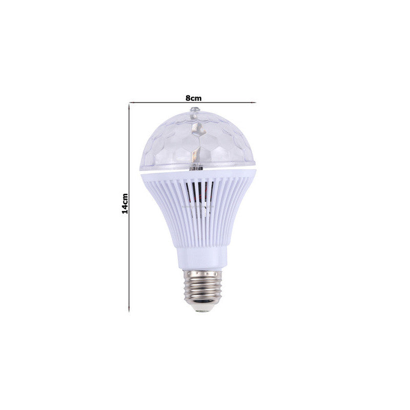 Színes LED izzó forgó E27 diszkógömb