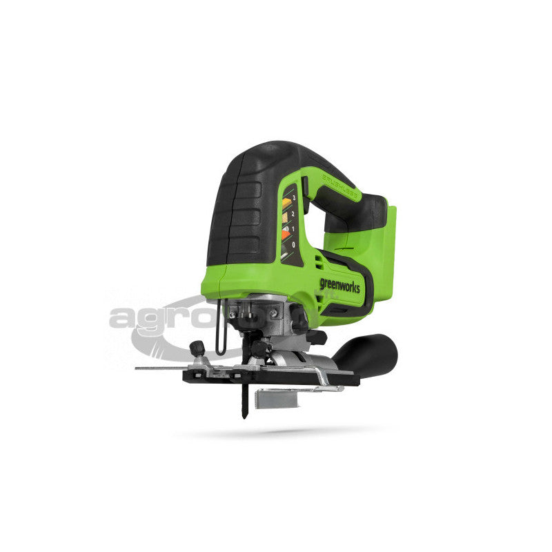 Szúrófűrész akkumulátoros Greenworks GD24JS 24v, fa: 100mm, fém: 8mm, dekopir, akku és töltő nélkül