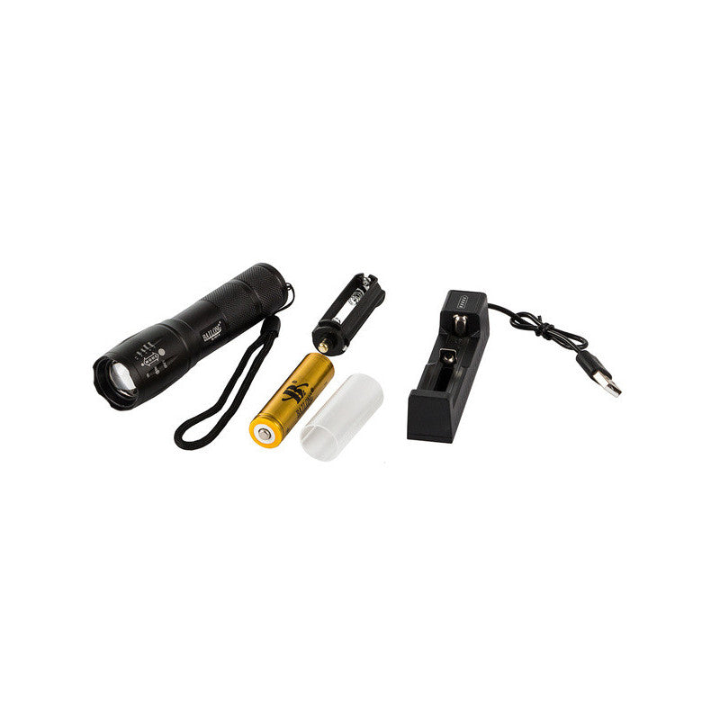 Taktikai Bailong Zoom Cree LED T6 Q3 UV Zseblámpa