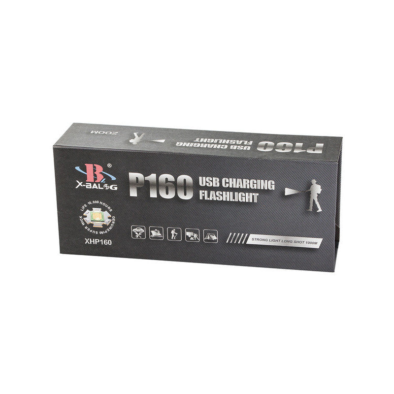 Taktikai zseblámpa Bailong Cree COB LED XHP160 teljesítménnyel - túlélő felszerelés, vadász lámpa, outdoor világítás