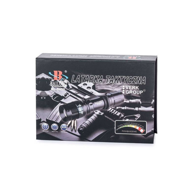 Taktikai zseblámpa zoom Cree LED-del - Bailong XML-T6