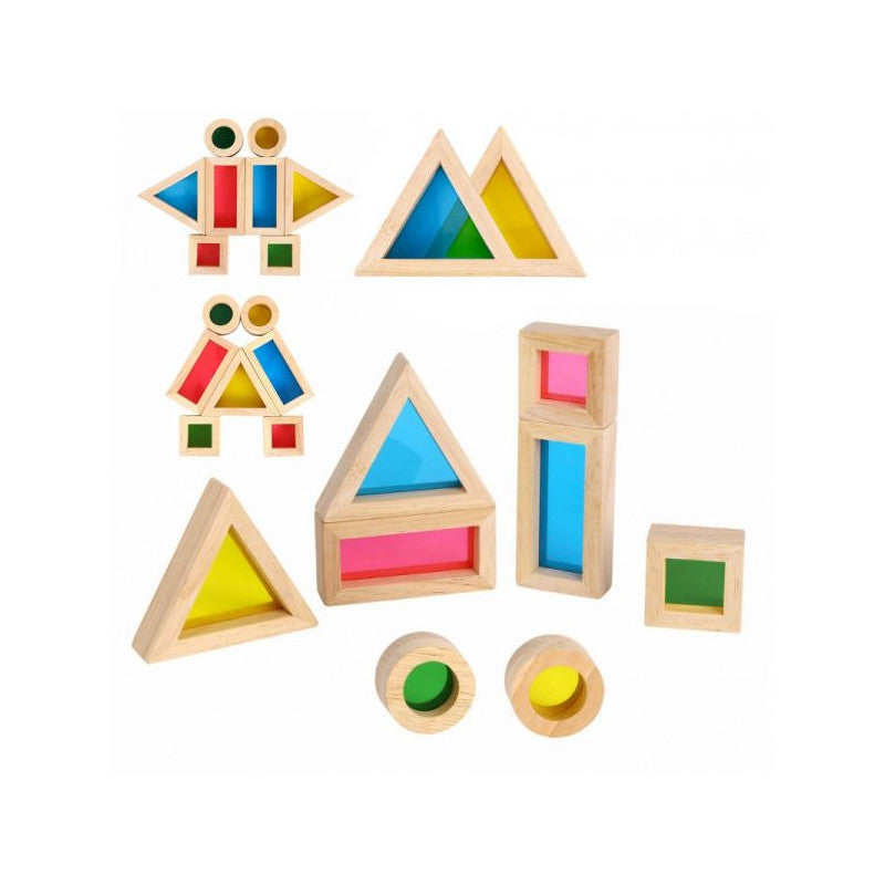 Tooky Toy: Szivárvány szenzoros építőjáték