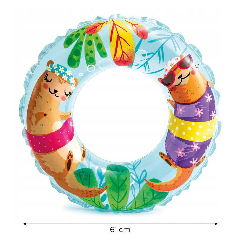 Úszógumi gyerekeknek 61 cm, INTEX 59242 - felfújható medencés gyűrű, strandjáték, gyermek medence