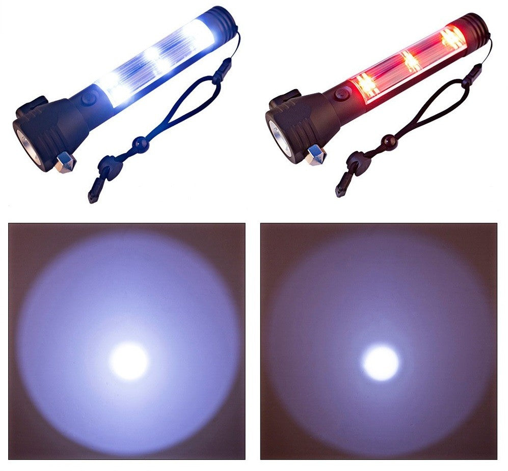 Multifunkciós napelemes zseblámpa, telefontöltő