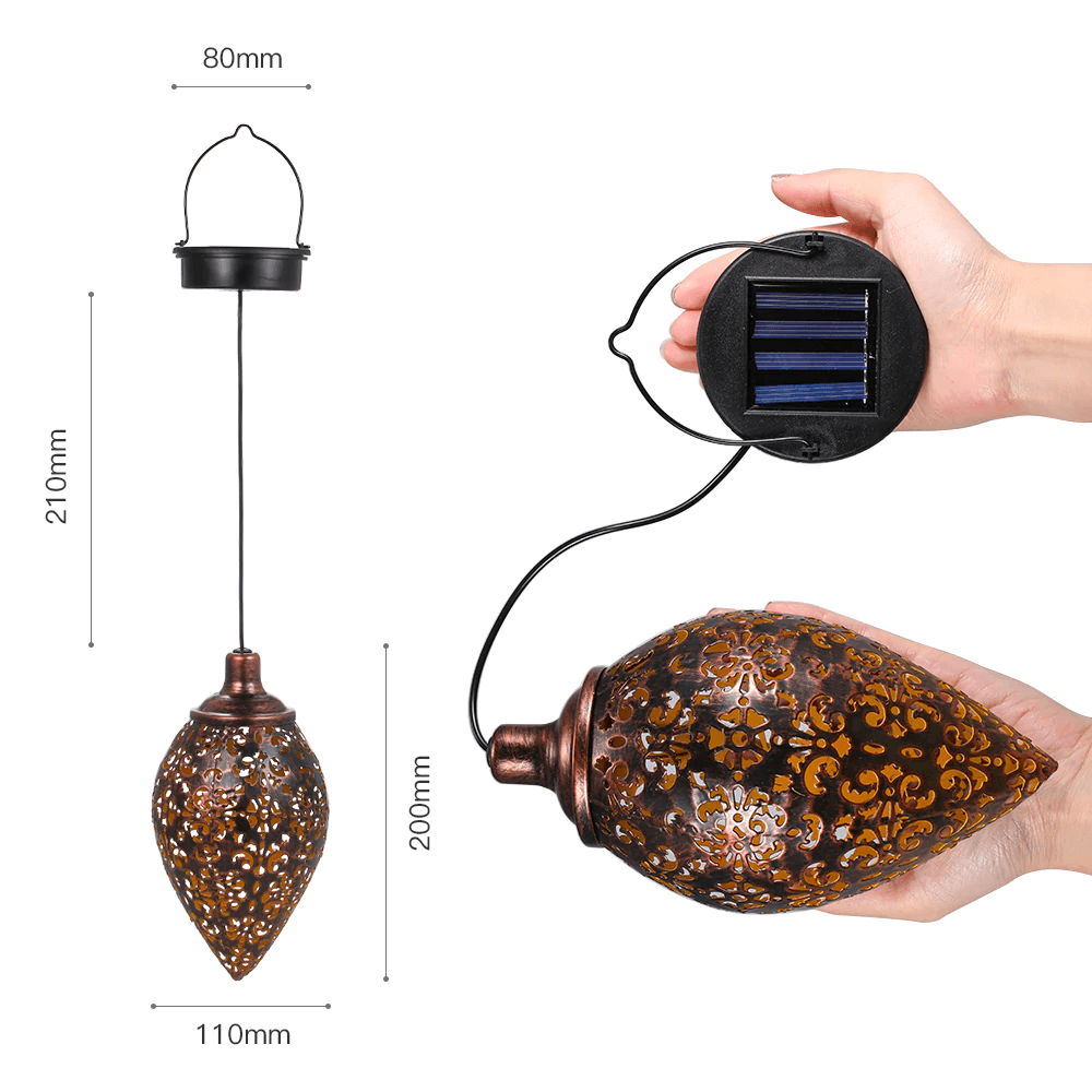 Kültéri LED lámpa lézervágott mintával