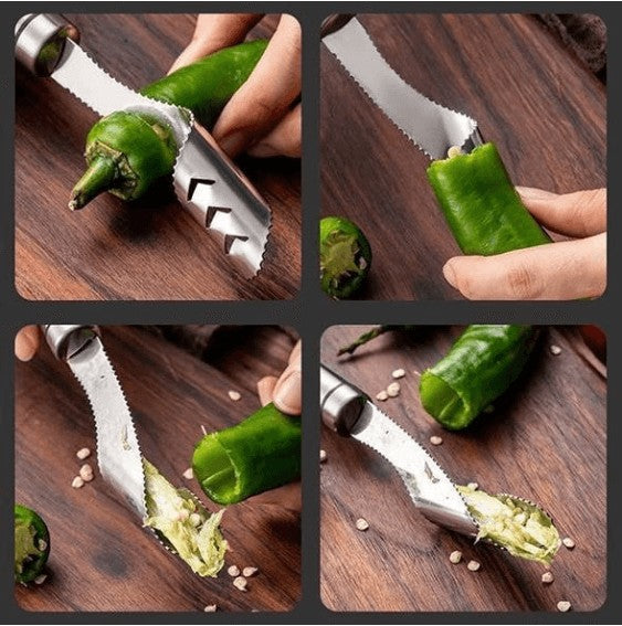 Paprika csumázó kés rozsdamentes acélból