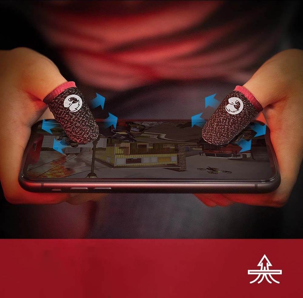 Gamer control kesztyű, Csúszás és izzadságmentes ujj kesztyű