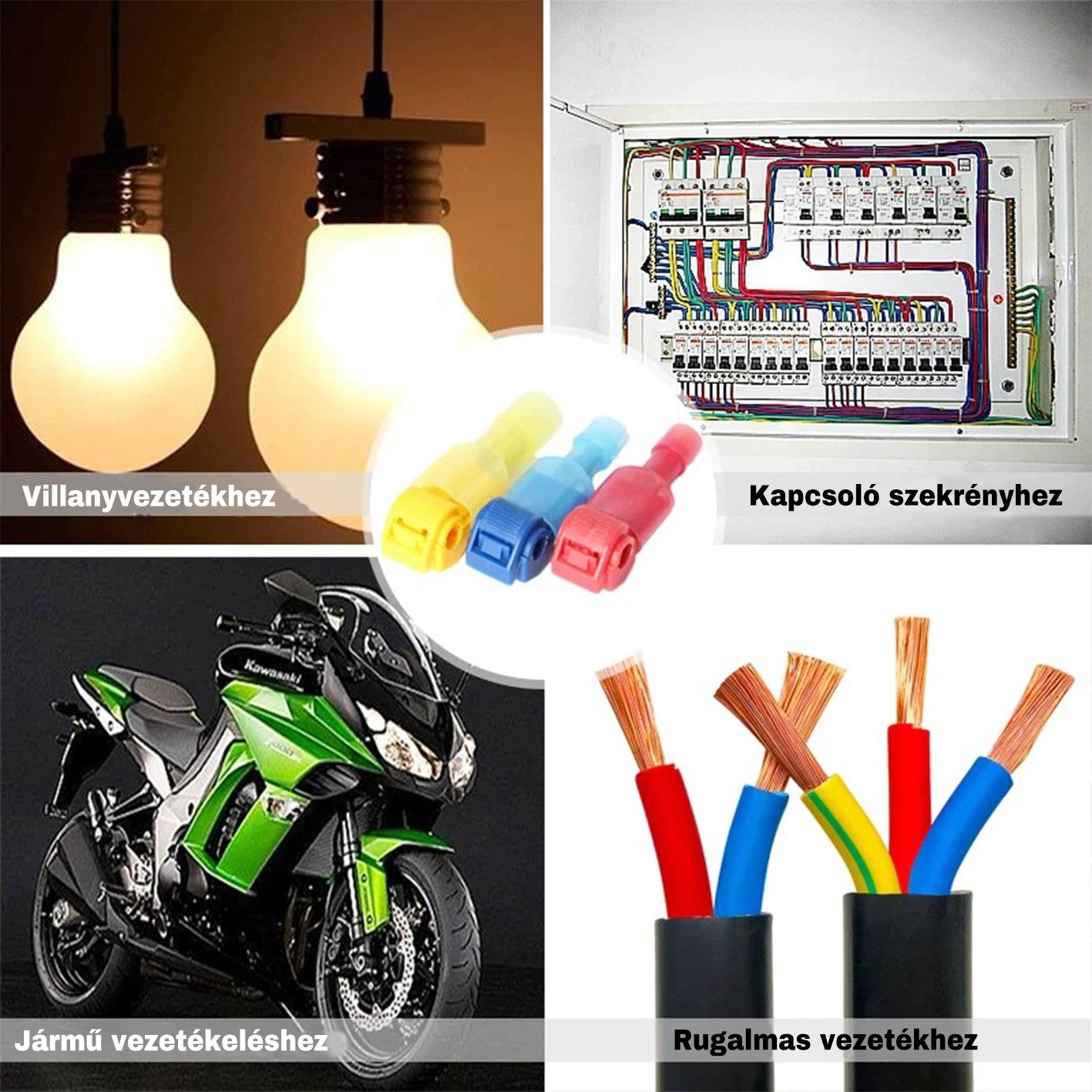 (120db) Elektromos kábel gyors csatlakozó szett