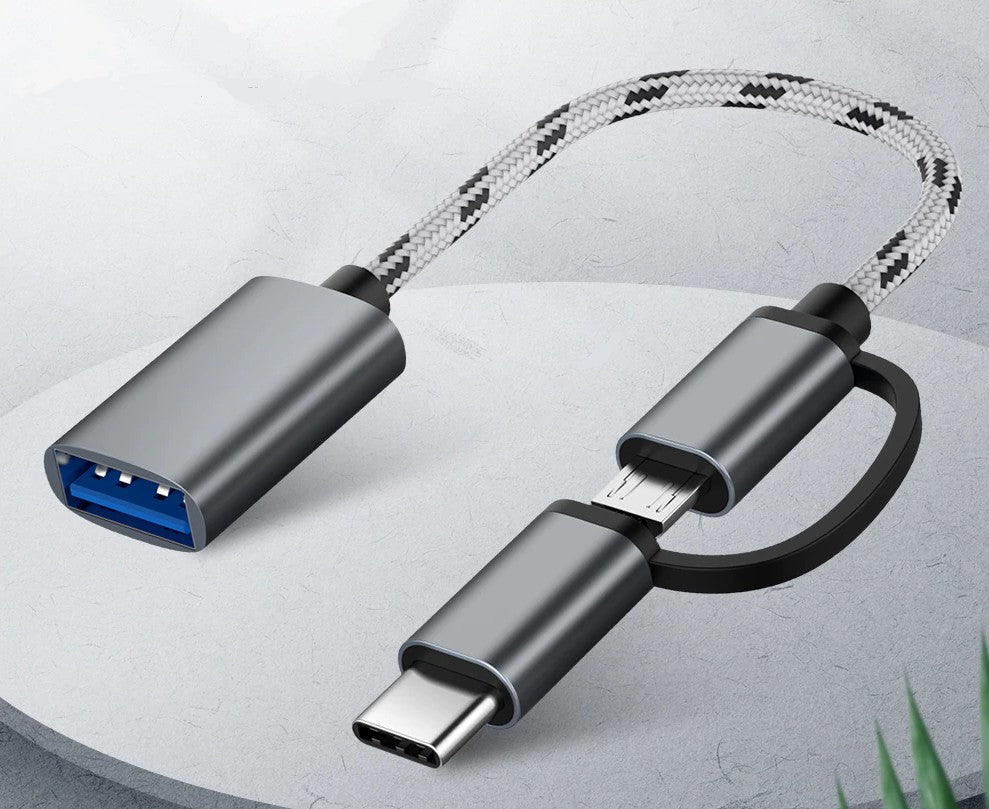 2 in 1 USB átalakító kábel