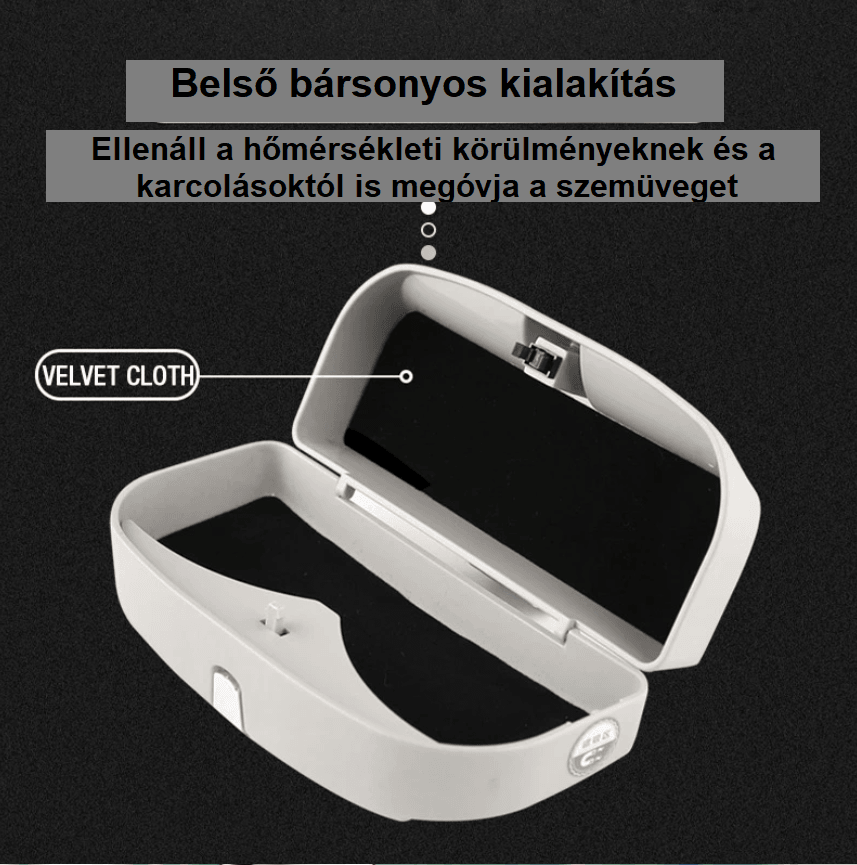 Autós napszemüveg és szemüveg tartó