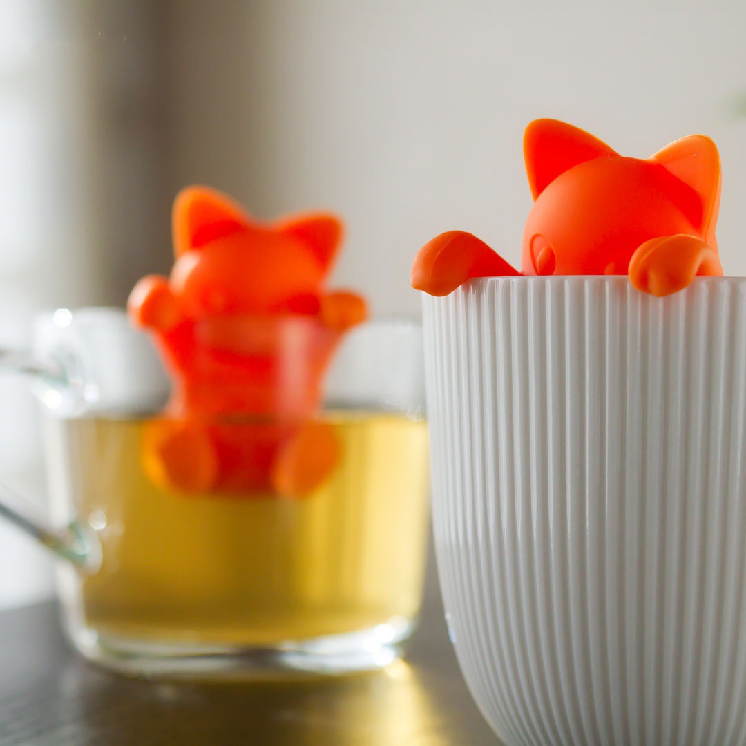 Teatojás, szilikon teatojás, szilikon teafilter (cicás)