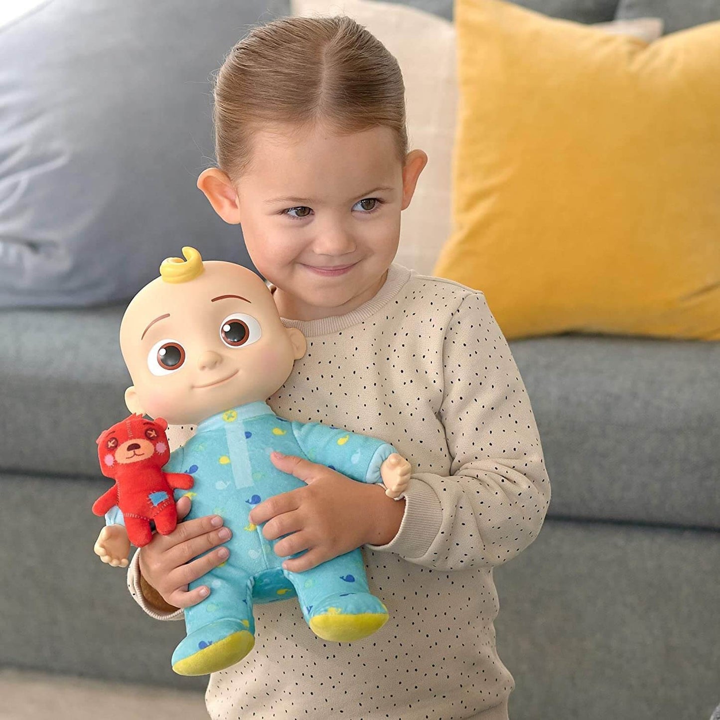 CoComelon Roto zenélő JJ plüss baba - 30 cm