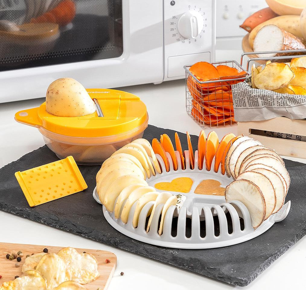 Chips készítő készlet mikrohullámú sütőhöz (InnovaGoods)