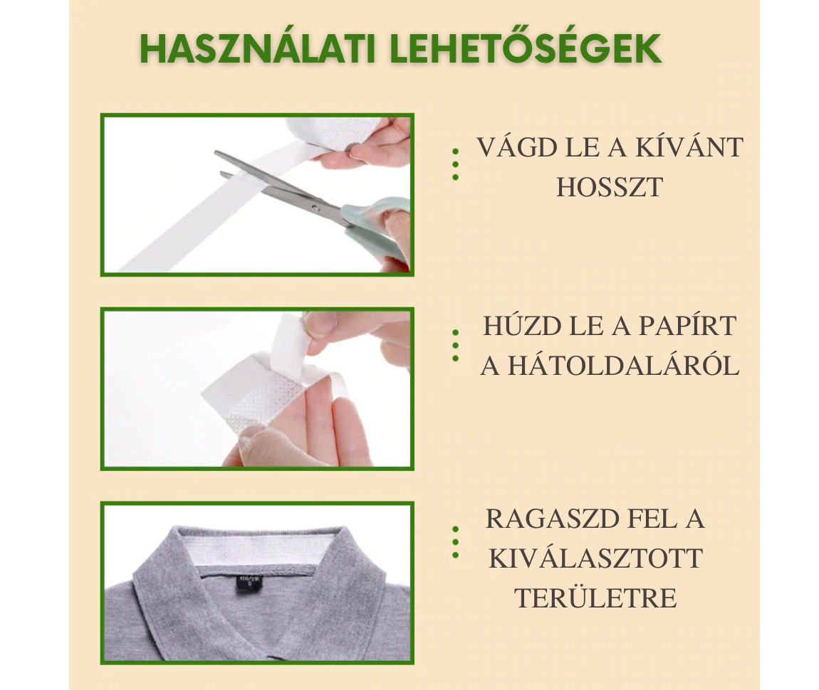 Izzadságfolt elleni tapasz (3cm x 3m)